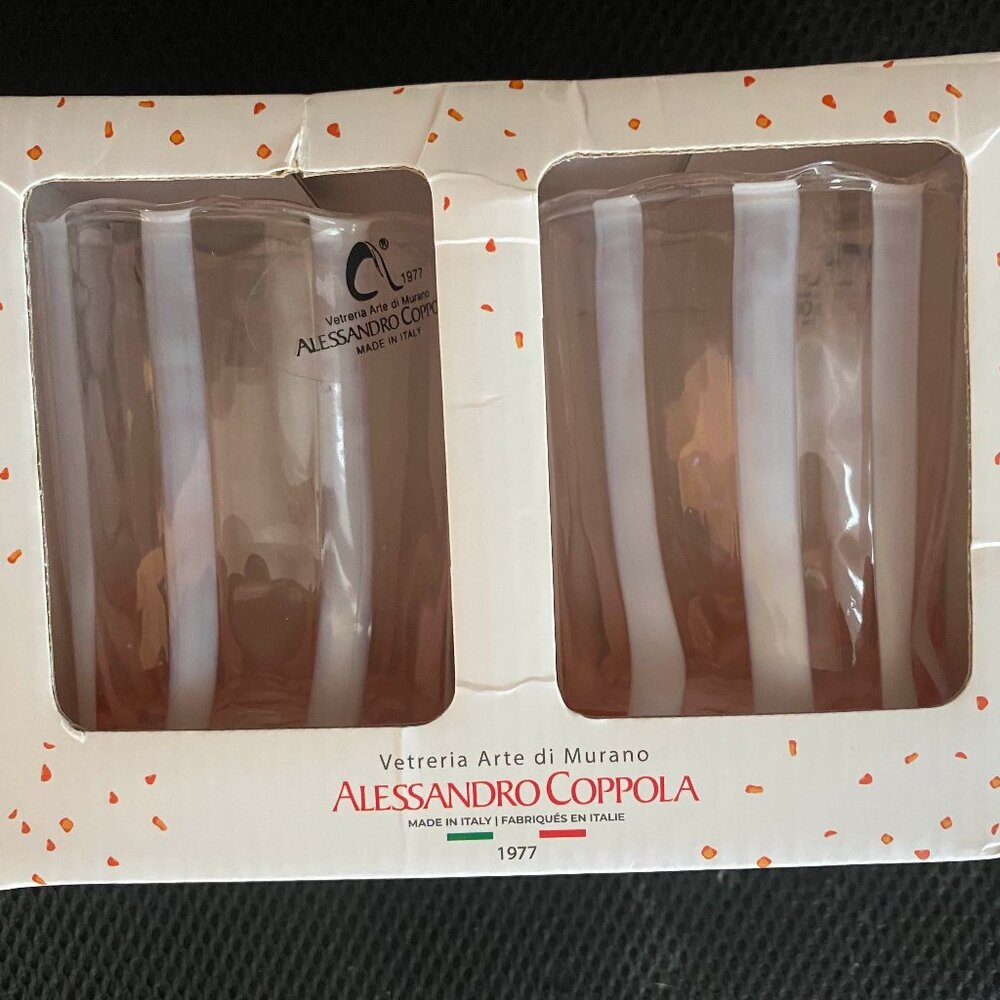 Alessandro Coppola Murano Glass Tumblers